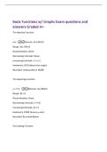 Basic Functions w&sol; Graphs Exam questions and&NewLine;answers Graded A&plus;
