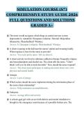 SIMULATION COURSE &lpar;S7&rpar;&NewLine;COMPREHENSIVE STUDY GUIDE 2026&NewLine;FULL QUESTIONS AND SOLUTIONS&NewLine;GRADED A&plus;&NewLine;