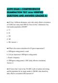 ADPR EXAM 2 COMPREHENSIVE&NewLine;EXAMINATION TEST 2026 VERIFIED&NewLine;QUESTIONS AND ANSWERS GRADED A&plus;