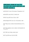 ADPR EXAM 2 EXAMS SET 2026 FULL&NewLine;SOLUTION VIEW AHEAD QUESTIONS AND&NewLine;ANSWERS GRADED A&plus;