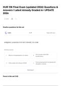 NUR 158 Final Exam &lpar;updated 2026&rpar;   Questions & Answers &vert; Latest Already Graded A&plus; UPDATE 2026