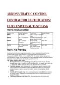 ARIZONA TRAFFIC CONTROL CONTRACTOR CERTIFICATION &lpar;TCS&sol;TCT&rpar; &vert; 2026&sol;2027 S-Tier Elite Test Bank &vert; 60 Expert Questions & Explanations