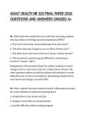 ADULT HEALTH NR 325 FINAL PAPER 2026&NewLine;QUESTIONS AND ANSWERS GRADED A&plus;