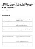 MGT 8803 - Business Strategy EXAM Questions with 100&percnt; Correct Answers &vert; Verified &vert; Updated &lpar;Actual Exam&rpar; 2026