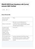 PRAXIS 5095 Exam Questions with Correct&NewLine;Answers 100&percnt; Verified