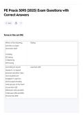 PE Praxis 5095 &lpar;2025&rpar; Exam Questions with&NewLine;Correct Answers