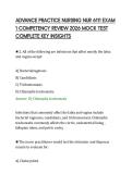 ADVANCE PRACTICE NURSING NUR 6111 EXAM&NewLine;1 COMPETENCY REVIEW 2026 MOCK TEST&NewLine;COMPLETE KEY INSIGHTS
