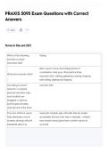 PRAXIS 5095 Exam Questions with Correct&NewLine;Answers