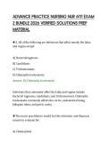 ADVANCE PRACTICE NURSING NUR 6111 EXAM&NewLine;2 BUNDLE 2026 VERIFIED SOLUTIONS PREP&NewLine;MATERIAL