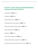 ACC 343 - For AGI &sol; Itemized &sol; Nondeductible Exam&NewLine;questions and answers Graded A&plus;