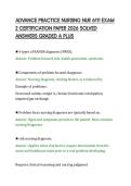 ADVANCE PRACTICE NURSING NUR 6111 EXAM&NewLine;2 CERTIFICATION PAPER 2026 SOLVED&NewLine;ANSWERS GRADED A PLUS