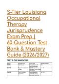 S-Tier Louisiana Occupational Therapy Jurisprudence Exam Prep &vert; 60-Question Mastery Bank & Cheat Sheet &lpar;2026&sol;2027&rpar;