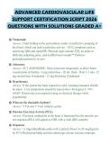 ADVANCED CARDIOVASCULAR LIFE&NewLine;SUPPORT CERTIFICATION SCRIPT 2026&NewLine;QUESTIONS WITH SOLUTIONS GRADED A&plus;