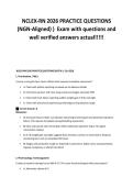 NCLEX-RN 2026 PRACTICE QUESTIONS&NewLine;&lpar;NGN-Aligned&rpar; &rpar; Exam with questions and&NewLine;well verified answers actual&excl;&excl;&excl;&excl;&excl;
