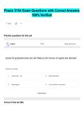 Praxis 5154 Exam Questions with Correct Answers &NewLine;100&percnt; Verified