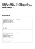 G-202 Exam 3 2026 &vert; UPDATED Actual Exam &vert;Complete Questions and Guide Answers&comma; 100&percnt; Verified Graded A&plus;