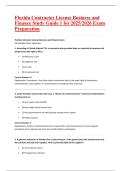Florida Contractor License Business and Finance Study Guide 1 for 2025&sol;2026 Exam Preparation&NewLine;