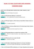 NURS 172 FINAL QUESTIONS AND ANSWERS HONDROS EXAM