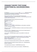 ORANGE THEORY TEST EXAM QUESTIONS ALL SOLVED&lpar;SCORED A&plus;&rpar;&NewLine;&NewLine;