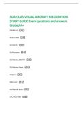 ADA CUAS VISUAL AIRCRAFT RECOGNITION&NewLine;STUDY GUIDE Exam questions and answers&NewLine;Graded A&plus;