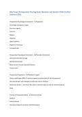 Med Surg 1 Perioperative Nursing Exam Questions and Answers With Verified&NewLine;Solutions 2025