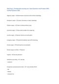 Med Surg 1&colon; Perioperative nursing care Exam Questions and Answers With&NewLine;Verified Solutions 2025