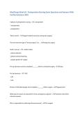 Med&sol;Surge Week &num;2 - Perioperative Nursing Exam Questions and Answers With&NewLine;Verified Solutions 2025