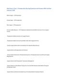 Med-Surg I&colon; Class 1- Perioperative Nursing Questions and Answers With Verified&NewLine;Solutions 2025