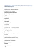 Med&sol;Surg 1 Exam 1 - Pain&sol; Perioperative Nursing Exam Questions and Answers&NewLine;With Verified Solutions 2025&NewLine;