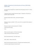 MedSurg - Perioperative Care Exam Questions and Answers With Verified&NewLine;Solutions 2025&NewLine;