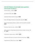 AHIS 322 Midterm Study Guide Exam questions&NewLine;and answers Graded A&plus;
