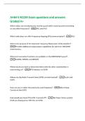 AH64 E RCOM Exam questions and answers&NewLine;Graded A&plus;