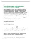 AGR Training NCO Board Study Guide Exam&NewLine;questions and answers Graded A&plus;