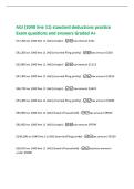 AGI &lpar;1040 line 11&rpar; standard deductions practice&NewLine;Exam questions and answers Graded A&plus;