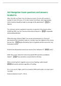 AGI Navigation Exam questions and answers&NewLine;Graded A&plus;