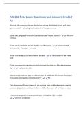 AIS 102 final Exam Questions and answers Graded&NewLine;A&plus;