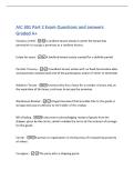 AIC 301 Part 2 Exam Questions and answers&NewLine;Graded A&plus;