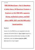 FIRE APPARATUS ENGINEER &lpar;FAE&rpar; MOCK EXAM 2026 &ndash; 200&plus; CAL FIRE & NFPA-STYLE QUESTIONS & CORRECT ANSWERS WITH DETAILED RATIONALES &vert; PASS YOUR FAE CERTIFICATION THE FIRST TIME&NewLine;&NewLine;