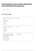 EEG BOARD Prep &lpar;Part 1&rpar; EXAM QUESTIONS AND ANSWERS PASS GRADE &lbrack;A&rsqb;