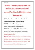 ISA UTILITY SPECIALIST EXAM 2026 &ndash; 200&plus; ACTUAL PRACTICE QUESTIONS & CORRECT ANSWERS