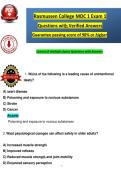 Rasmussen College MDC 1 Exam 1 Questions with Verified Answers Guaranteed passing