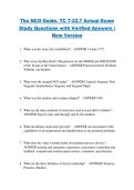 The NCO Guide&period; TC 7-22&period;7 Actual Exam &NewLine;Study Questions with Verified Answers &vert; &NewLine;New Version