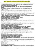 MDC1 Final Exam Questions and Answers Guaranteed Pass