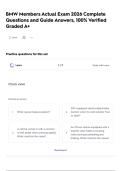 BMW Members Actual Exam 2026 Complete Questions and Guide Answers&comma; 100&percnt; Verified Graded A&plus;