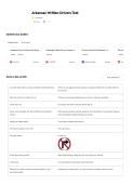 Arkansas Written Drivers Test QUESTIONS AND VERIFIED ANSWERS 2026&period;The Ultimate Guide&period;pdf&NewLine;