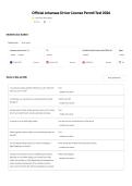 &NewLine;Official Arkansas Driver License Permit Test QUESTIONS AND VERIFIED ANSWERS 2026&period;The Ultimate Guide&period;pdf&NewLine;