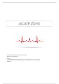 OHBOV09 Verpleegkundige zorg aan volwassenen in een acute situatie