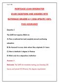 MORTGAGE LOAN ORIGINATOR &lpar;MLO&rpar; EXAM 2026 &ndash; 200&plus; PRACTICE QUESTIONS & ANSWERS WITH RATIONALES