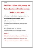  NACE PN TO RN EXAM 2025 &ndash; 200&plus; PRACTICE QUESTIONS & ANSWERS WITH RATIONALES &lpar;UPDATED&rpar;