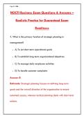 NOCTI BUSINESS EXAM 2026 &ndash; 200&plus; PRACTICE QUESTIONS & ANSWERS WITH RATIONALES